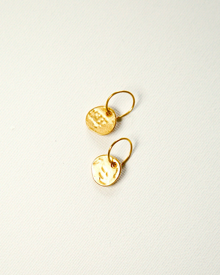 Gold Coin Hoops (Ohrringe)