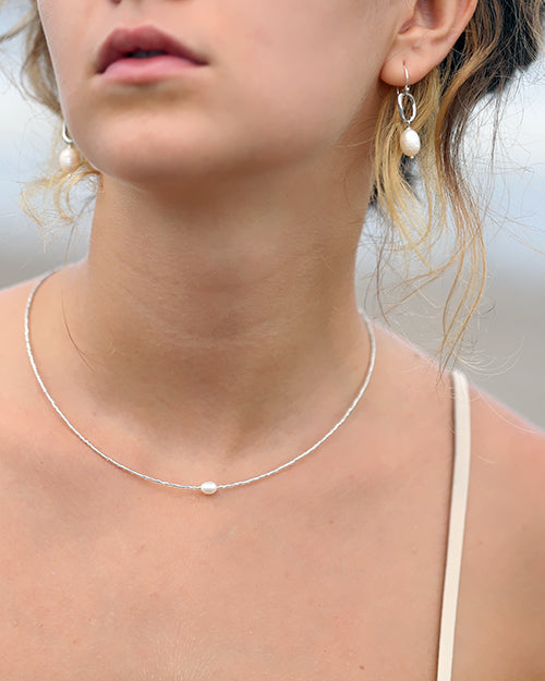 Serendipity Pearl Necklace Silver (Kette)